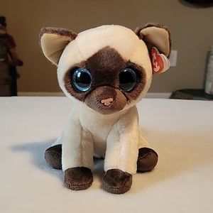 Ty Classic 9" Medium JADEN Siamese Cat Stuffed Animal Plush Toy Retired